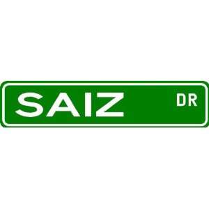 SAIZ Street Sign ~ Family Lastname Sign ~ Gameroom, Basement, Garage 