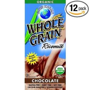 Good Karma Whole Grain Rice Milk, Chocolate Flavor, 32 Ounce (Pack of 
