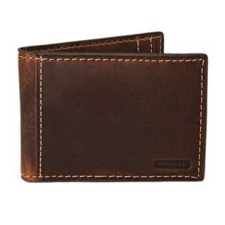 NEW* Fossil Mens Rudy Leather Bifold Flip Wallet ML2268200  