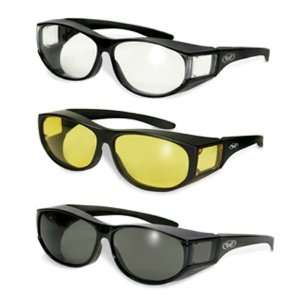  3x Safety Glasses Clear Smoke Yellow Day and Night Comfort 