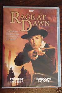 Classic Western Movie Rage at Dawn DVD Brand New Forrest Tucker 