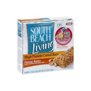   Living Cereal Bars, High Protein, Peanut Butter, 6.15 oz, (pack of 3