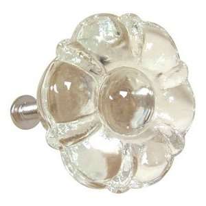  Victorian Crystal Glass Knobs   Set of 2