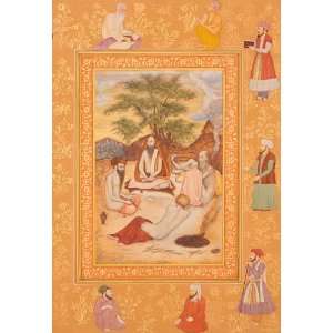 Hindu Sadhus   Watercolor Painting On Paper   Artist Navneet Parikh