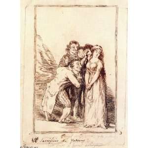   Francisco de Goya   24 x 34 inches   Que sacrificio