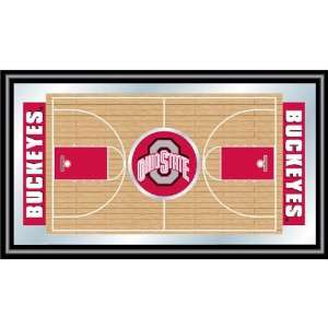  Ohio State Framed Basketball Court Mirror Electronics
