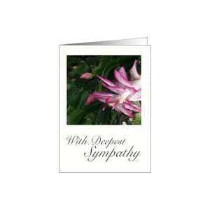  Christmas Cactus Deepest Sympathy Mother Card Health 