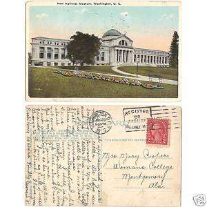   Vintage Postcard New National Museum Washington DC 1926 Cover Reynolds
