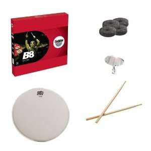 Sabian B8 First Pack with Snare Head, Drumsticks, Drum Key, and Cymbal 