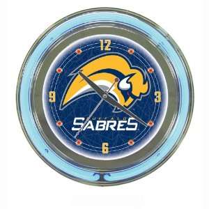  NHL Buffalo Sabers 14 Inch Diameter Neon Clock Sports 
