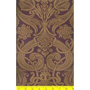 54 Wide Silk Jacquard Antoinette Amethyst Fabric By The 