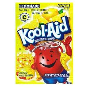Kool Aid Lemonade Unsweetened Soft Drink Mix Packets, 48 ct, 12 pk 