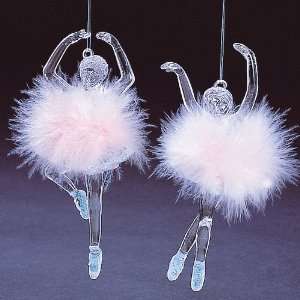  Club Pack of 24 Diva Prima Ballerina with Pink Feather 