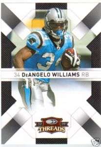 2009 Donruss Threads #13 DeAngelo Williams Panthers  