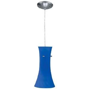  Spiral Collection Blue Glass Shade Ceiling Pendant Lamp 