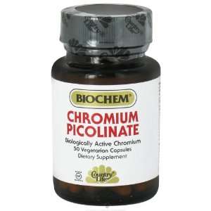 Biochem by Country Life   Chromium Picolinate 200 mcg.   50 Vegetarian 
