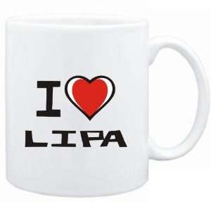  Mug White I love Lipa  Cities