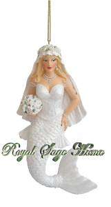 2010 December Diamonds Wedding Bride Mermaid Ornament  