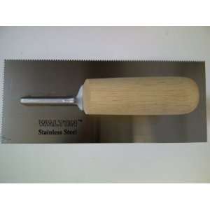 32 X 3/32 V Notch Trowel, Stainless Steel Blade to Prevent Rusting 