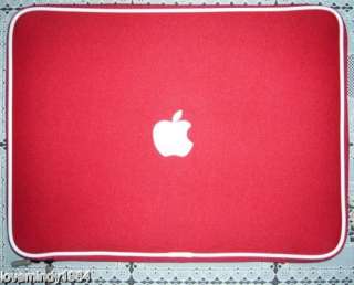 Sacoche Sac Housse Portable Apple Macbook 13.3 Rouge  1  