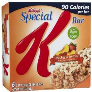 Kelloggs Special K Cereal Bars, Peaches & Berries, 6 ct  