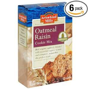 Arrowhead Mills Cookie Mix, Oatmeal Raisin, 12.9 Ounce Units (Pack of 