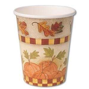  S&S Worldwide Homespun Harvest Cups 9 Oz. (Pack of 8 