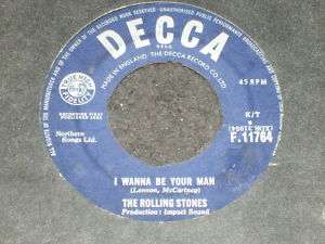 ROLLING STONES, I WANNA BE YOUR MAN, 7 SINGLE.  