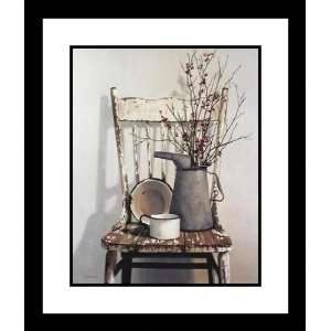 Watering Can On Chair by Cecile Baird   Framed Artwork  