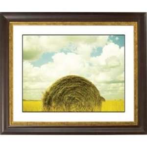  Hay Bale Gold Bronze Frame Giclee 20 Wide Wall Art