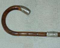 Antique 1854 Salesman Sample Walking Cane with Sterling (NOT a 