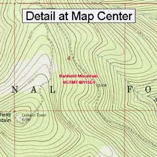  USGS Topographic Quadrangle Map   Banfield Mountain 