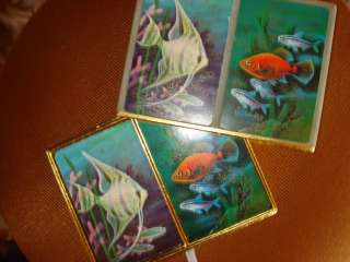 VINTAGE ORIGINAL CONGRESS 606 PLAYING CARDS 2 DECKS FISH PLAYING CARDS 