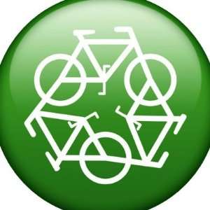  Bicycle Recycle Round Stickers Arts, Crafts & Sewing