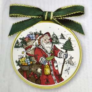  Barlow Designs Classic Ornaments   Woodland Santa