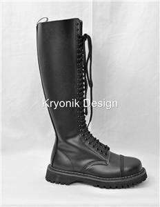 Demonia boots Rocky 30 goth punk biker leather women 6  