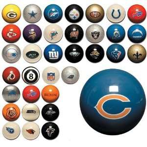  Chicago Bears NFL Billiard Balls