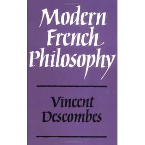    Modern French Philosophy [Paperback] Vincent Descombes Books