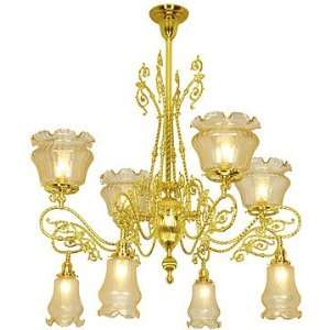 Restoration Lighting. Belmont Gas Electric Style Chandelier With 8 