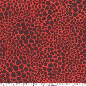  45 Wide Laurel Burch Secret Jungle Leopard Spots Red 