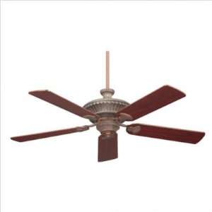  Roswell Ceiling Fan in Bark and Gold with Rosewood Blades 