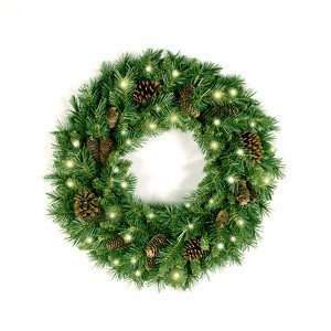  Pre Lit Pine Cone Grapevine Wreath