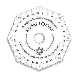 KumiLoom(TM)   Handheld Kumihimo Disk for BOTH Round and Flat Braiding