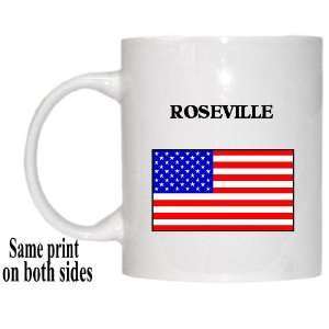  US Flag   Roseville, California (CA) Mug 