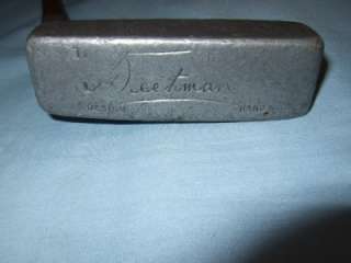 Vintage Harry Weetman aluminium hickory putter.  