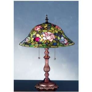  19H Tiffany Rosebush Table Lamp