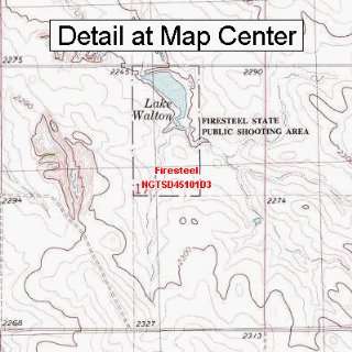   Map   Firesteel, South Dakota (Folded/Waterproof)