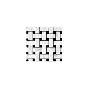  Carrara Bianco Honed 1x2 Basketweave Mosaic Tile (Sample 