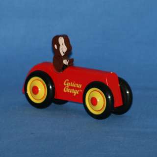   Curious George George in a Wooden Derby Car by Schylling  