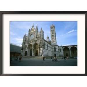 The Cathedral in Siena is a Mixture of Gothic and Romanesque Styles 
